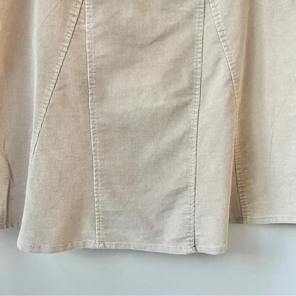 Vintage Gap Skirt Women's 12 Corduroy Tan Fall Collegiate Preppy Classic Neutral